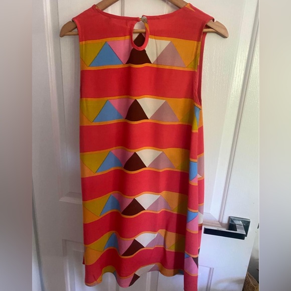 MISTER ZIMI Juanita Sleeveless Tina Geometric Triangle Print Shift Dress - Picture 14 of 16